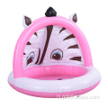 Inflatable गुलाबी ज़ेबरा स्प्लैश स्विमिंग पूल बेबी पूल